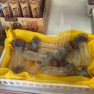 Colorful Glass Pipes each